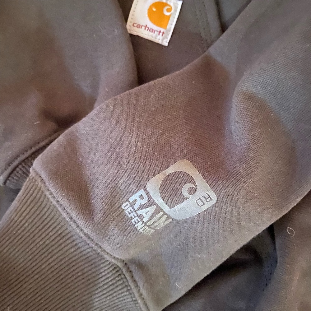 MEN’S CARHARTT RAIN DEFENDER ARMY GREEN HOODIE